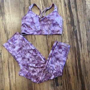 Athleta Matching Set - Tye Dye Legging and Sports Bra